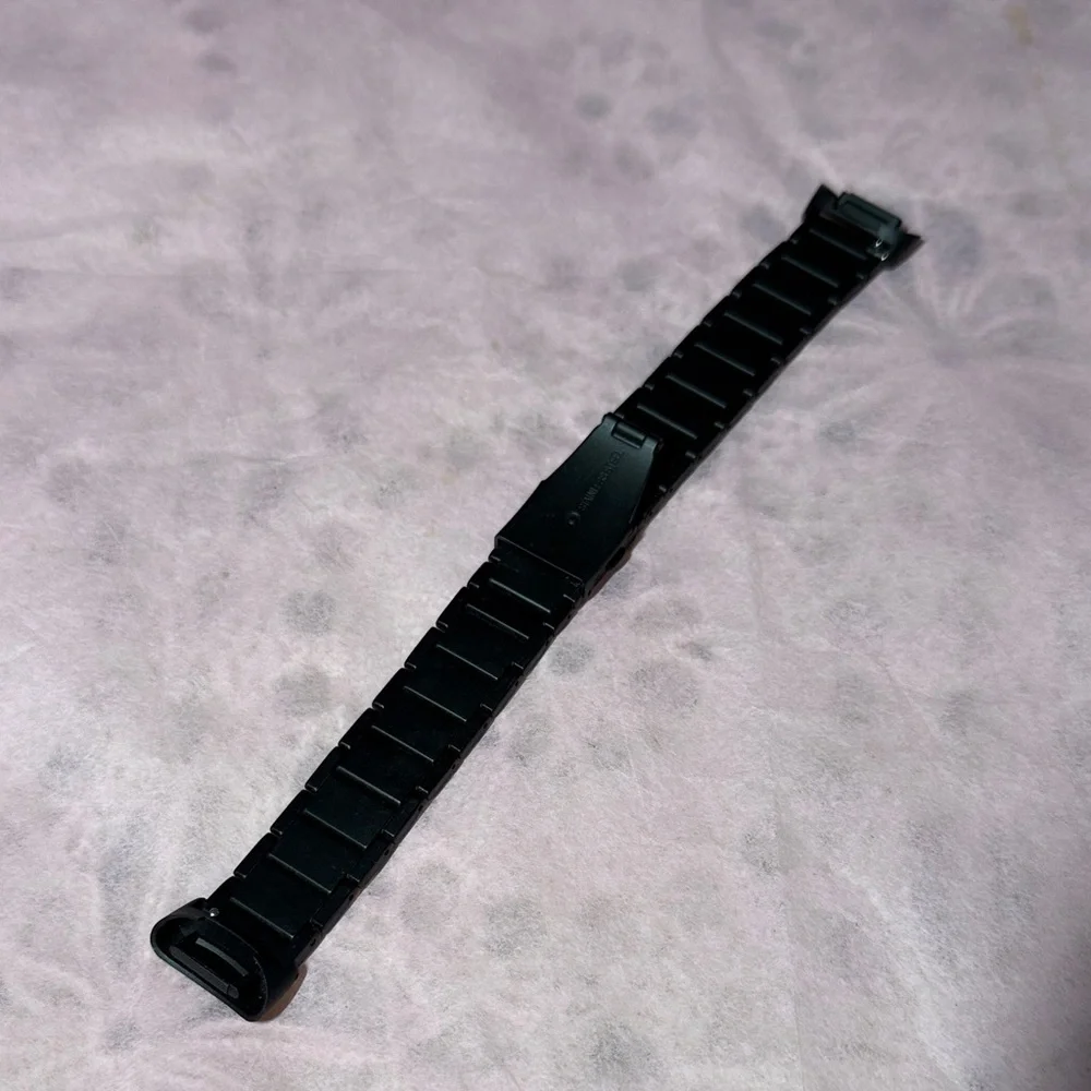 Black Metal Watch Band for Fitbit
